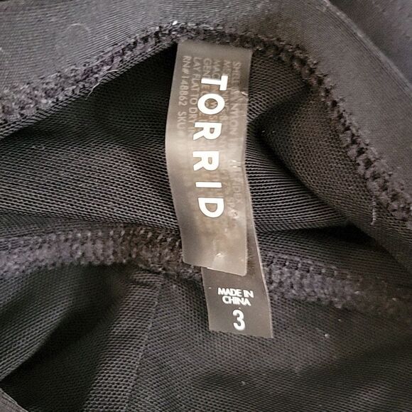 Torrid Wireless Lattice One-Piece Swimsuit - Picture 7 of 8